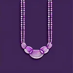 beaded purple necklace image